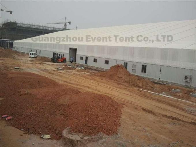 30m White Big Outdoor Warehouse Tent 850 gsm Locked - Out Sunshine Roof Cover