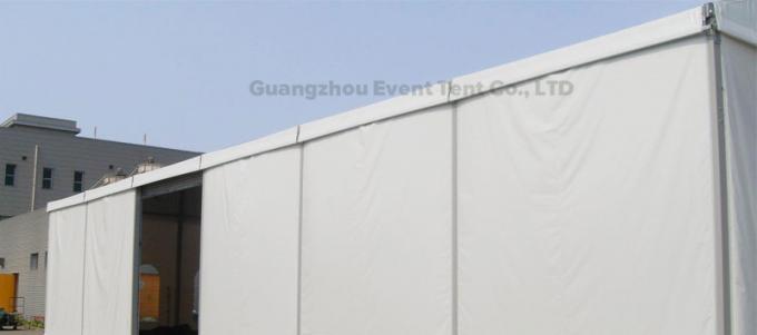 Temporary Warehouse Structures Outdoor Warehouse Tent Solar Folding White CE