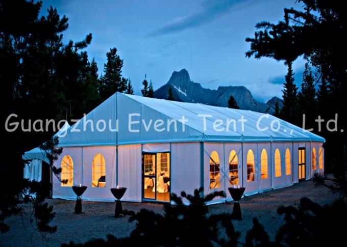 Large Capacity Luxury Wedding Party Tent With Inflatable Roof Cover / Aluminum Door