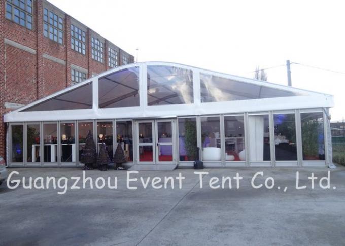 Custom Luxury Large White Wedding Tent , Outside Canopy Tent With Walls Custom Window