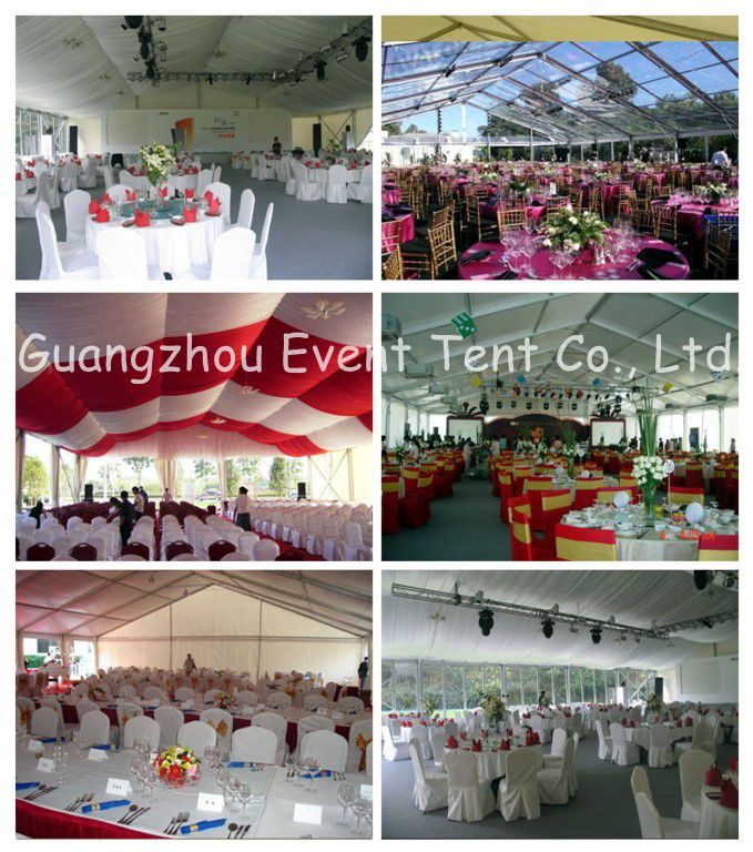 Large Aluminum Frame Wedding Party Tent White pvc With Ventilation Window