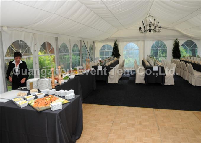 500 Person Wedding Party Tent Customized UV Resistance With White Cover