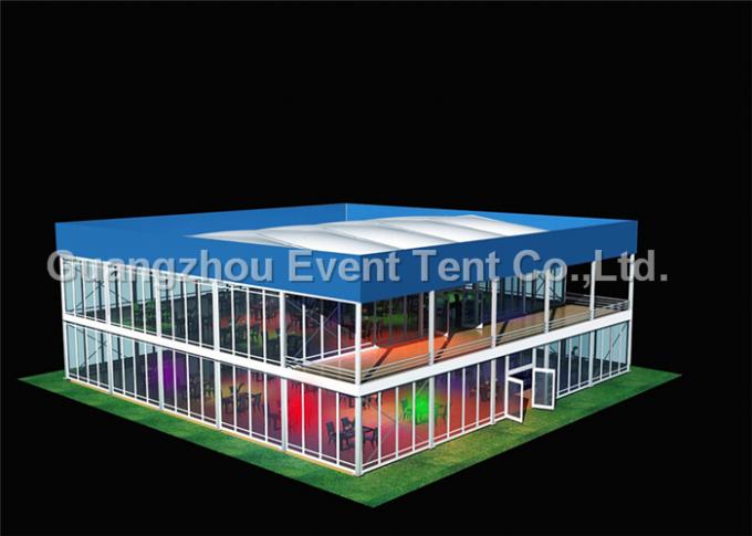 Two Storey Structural Double Decker Tent Tear Resistant For Restaurant Party Event