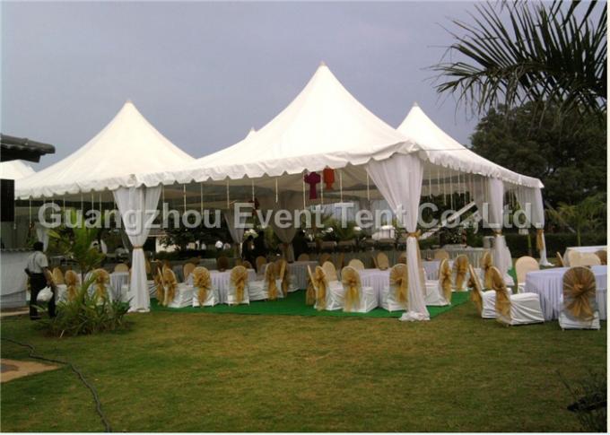 Waterproof cover canopy pagoda party tent with transparent PVC window for luxury wedding