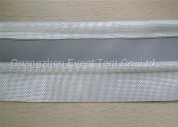 8mm 850gsm Panama fabric 20mm double flap keder for tent structure