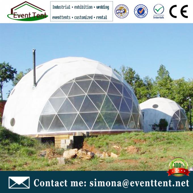 Temporary insulated structure dome tent, soundproof dome tent camping glamping