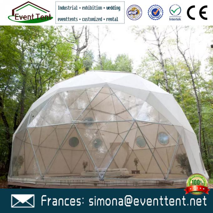 Temporary insulated structure dome tent, soundproof dome tent camping glamping