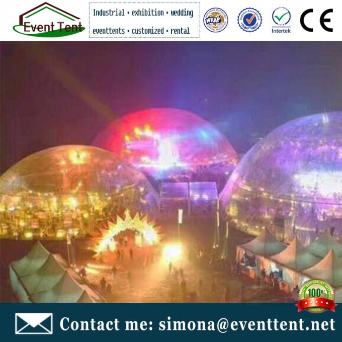 Color Optional Geodesic Dome Sun Shade Beach Tent With 850 Gsm PVC Coated Fabric