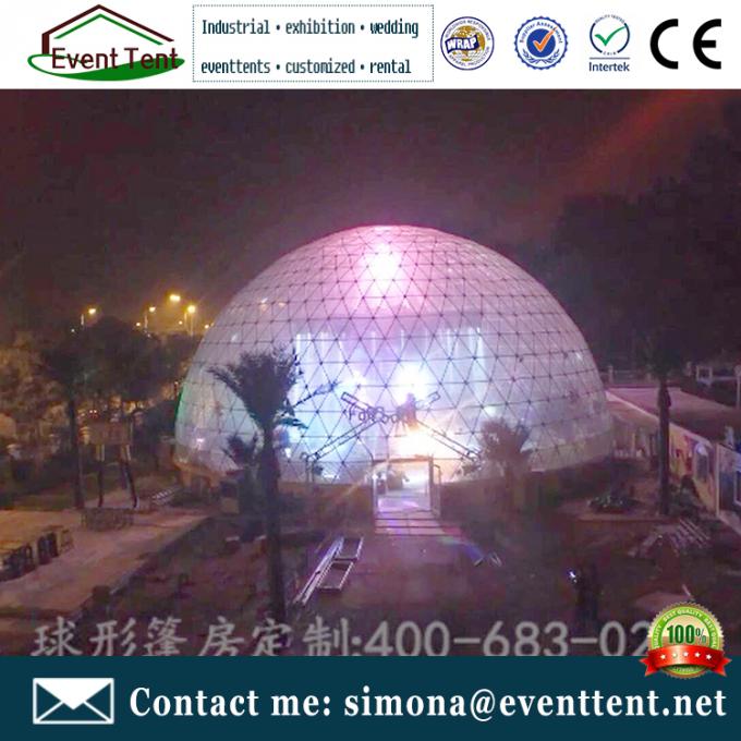 Steel Structure Large Geodesic Dome Tent ForEvening Party Campaign Advertising