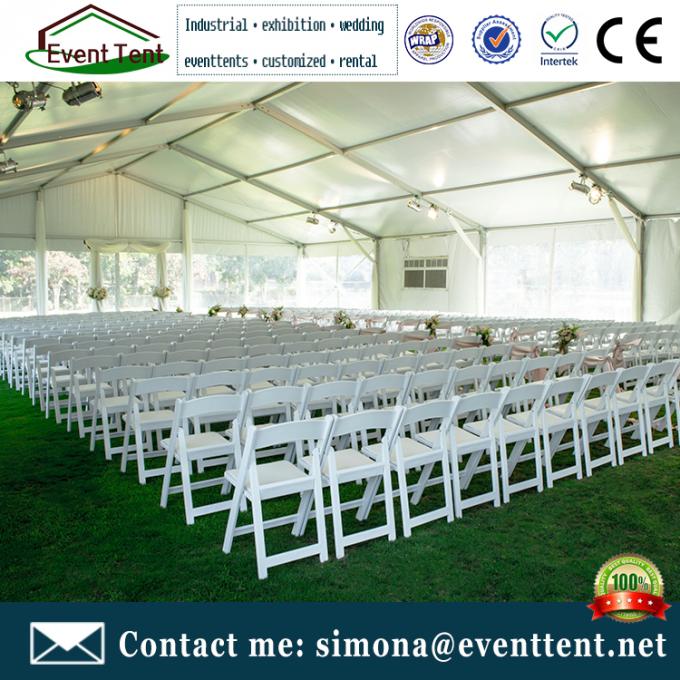 UV resistant PVC Roof  Wedding Tent Fire Retardant , Large Frame Tent For Outdoor camping