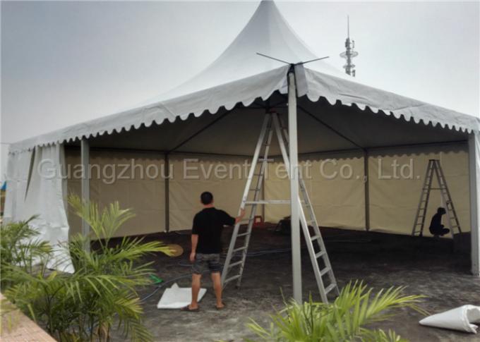 Fire ratardant white gazebo tent pagoda party tent with extruded aluminium alloy