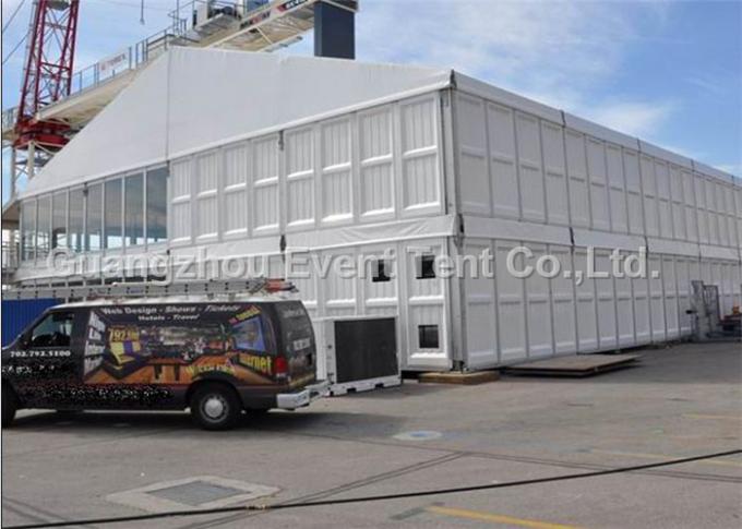 Easy Installation pvc  Two Floor Tent White , A Frame Marquee Party Tent With Flooring