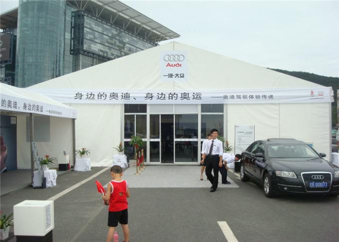 Custom 30 x 50 Frame Tent For Auto Show , Big Event Tent With ABS Hard Walls
