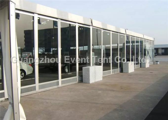 Professional Custom Event Tents Water Resistant fabric With Double Swing Glass Doors