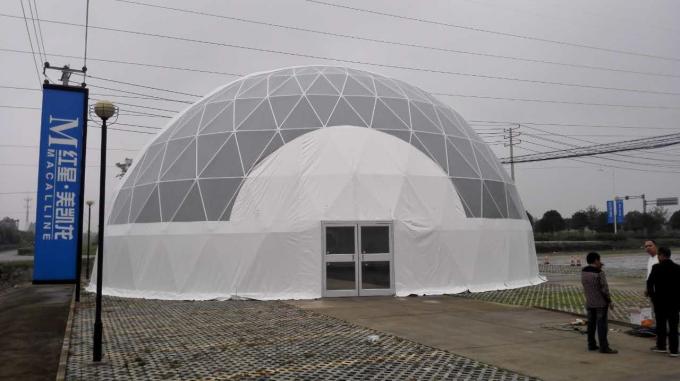 UV Resistant / Waterproof Dome Shelter Tent Round Shaped With PVC Coated Cover Fabric
