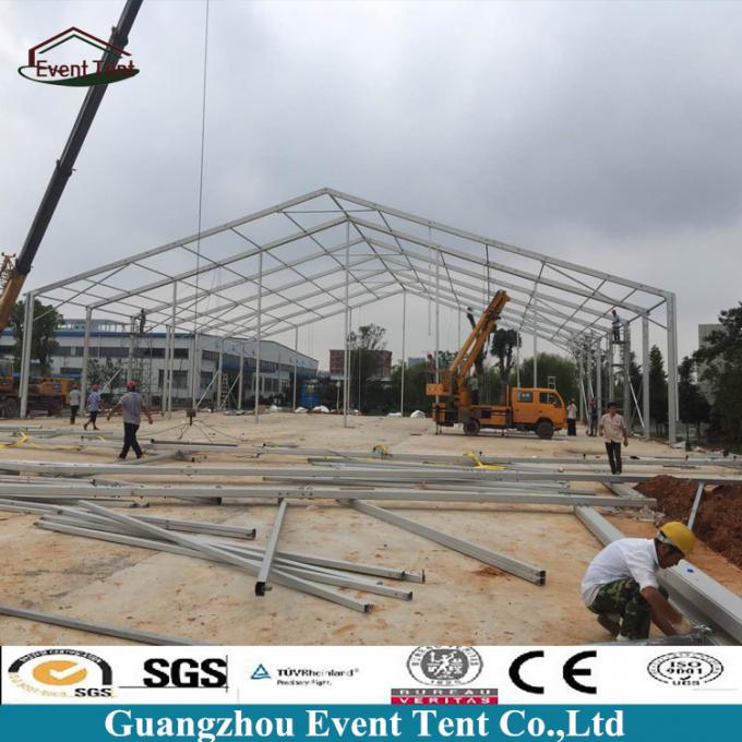 Anti Rust Modular Outdoor Warehouse Tent Building With PVC Covering