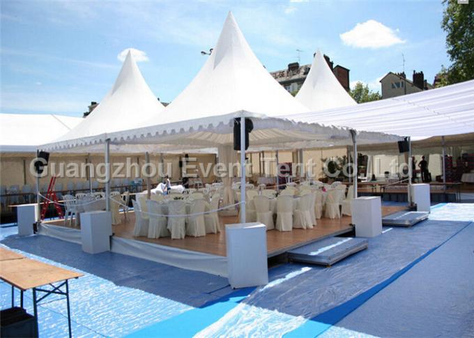 Aluminum Frame 6m Pagoda Party Tent , Custom Marquee Wedding Tent
