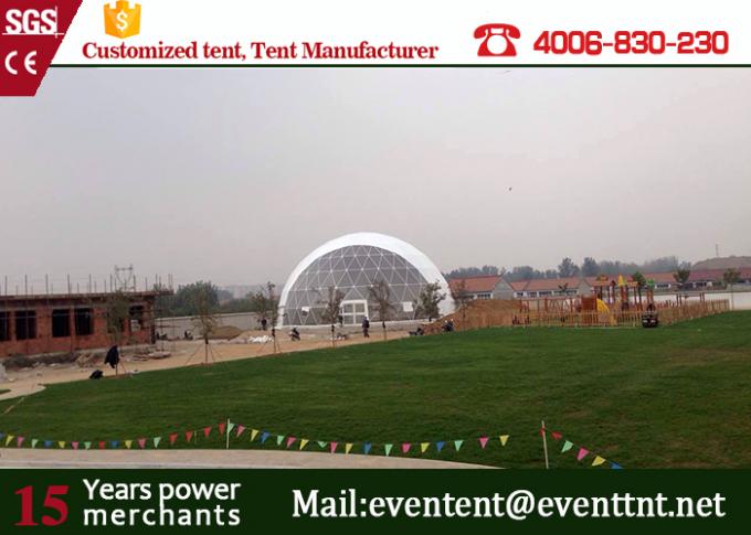 20 Meters Diameter Geodesic Dome Shelter PVC Material For Events 15 Years Guarantee