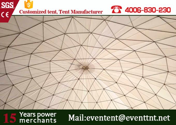 20 Meters Diameter Geodesic Dome Shelter PVC Material For Events 15 Years Guarantee