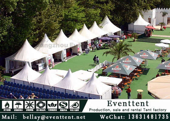 China Luxury Interior Design Heavy Duty Wedding Tent , Commercial Party Tent 2.5m Eave Height supplier