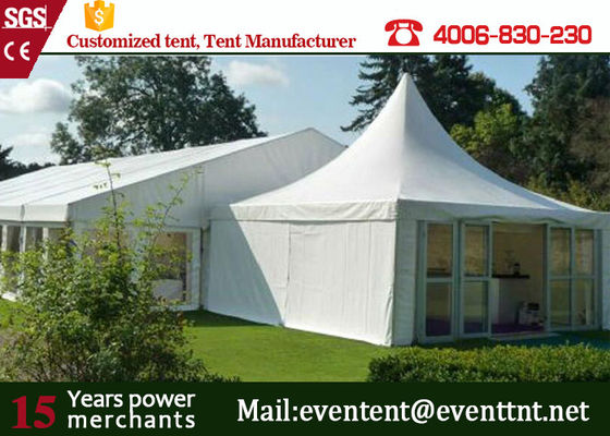 China Folding Pagoda Party Tent Inflatable Aluminum Alloy For Luxury Hotel Transparent supplier