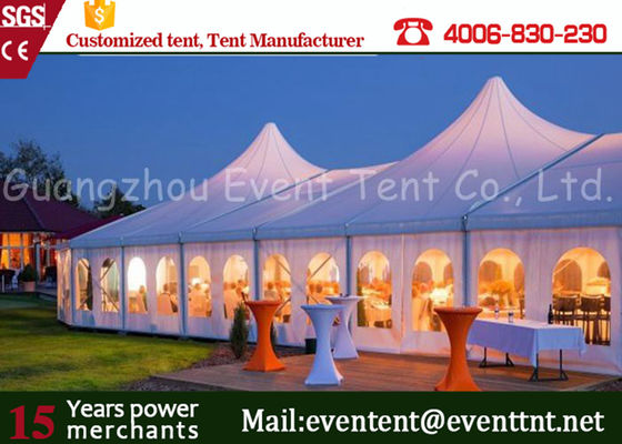 China Custom Circus tent High Peak Frame Tents 32m Diameter UV-anti For 500 People supplier