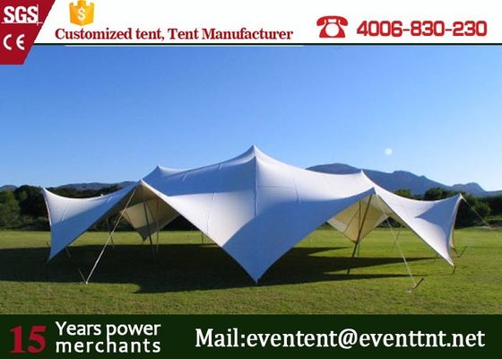 China Fashionable Freeform Stretch Tent With Powder Coated Hot Dip Galvanized Steel Pipes supplier