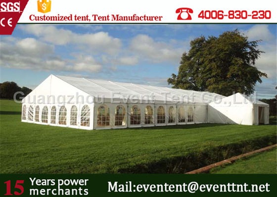 China 500 People Wedding Party Tent White marquee With Durable PVC Fabric Waterproof Cover supplier