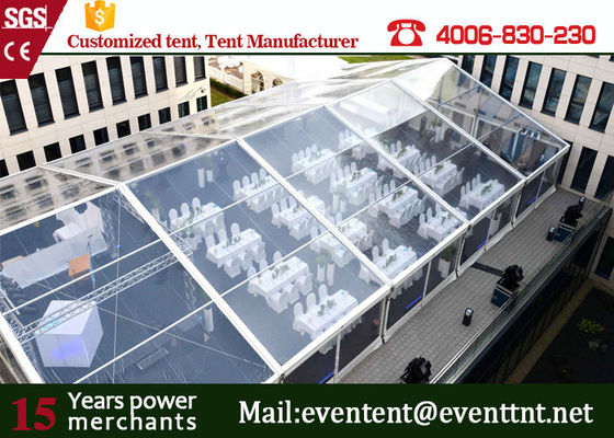 China Large Capacity Luxury Wedding Party Tent With Inflatable Roof Cover / Aluminum Door supplier