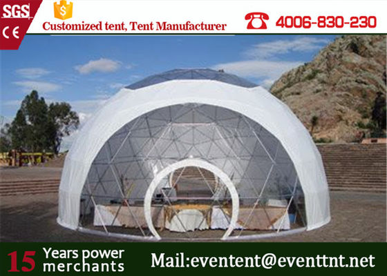 China PVC Roof White Best Tent For Family Camping , Largest Camping Tent  With Clear Roof Top supplier