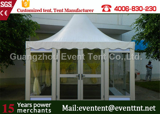 China pvc outdoor exhibition 6x6m pagoda tent with pvc windows sale supplier