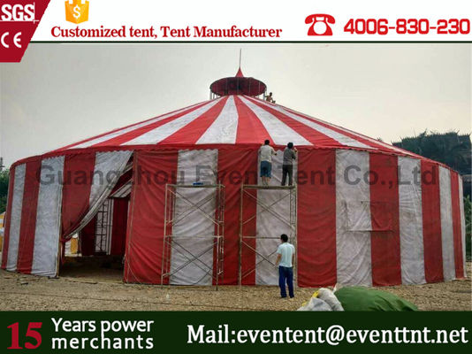 China Heavy Steel Frame Custom Events Tents Double PVC Fabric 32m Diameter For Circus Rental supplier