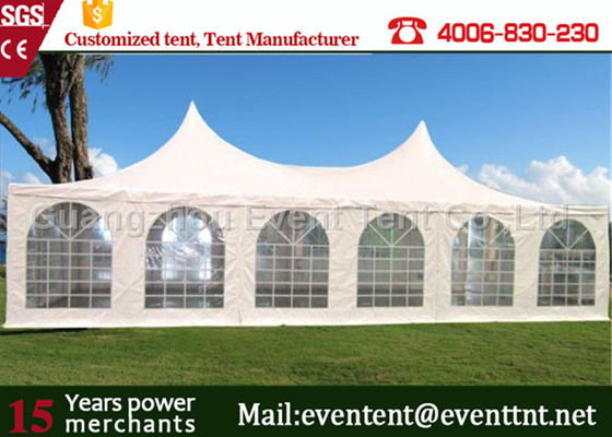 China Adjustable Heavy Duty Tents White , High Peak Pole Tent For Large event party, hotel supplier