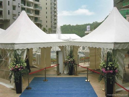 China Luxury Aluminium Pagoda Party Tent  Yurt For Events 84mmx48mmx3mm supplier