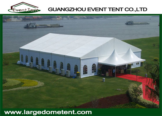 China Large Capacity Royal Waterptoof Outdoor Wedding Tents With PVC / Glass Windows supplier
