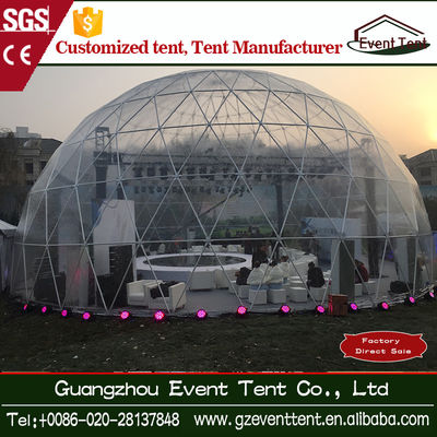 China Outdoor Event / Expedition Dome Tent Canopy With Single Swing Glass Door supplier