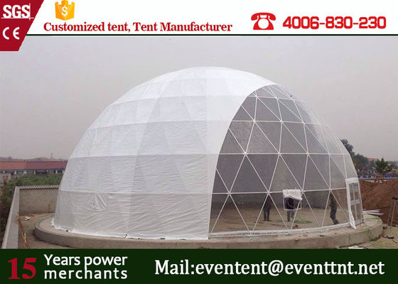 China 20 Meters Diameter Geodesic Dome Shelter PVC Material For Events 15 Years Guarantee supplier