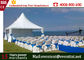 Outdoor Pagoda Party Tent Fireproof Color Optional With PVC Fabric Cover supplier