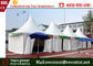 Self - Cleaning Pagoda Party Tent 650gsm PVC Cover With ABS Hard Wall SGS supplier