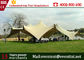 Customized Pop Up Shade Canopy , Inflatable Clear Dome Tent With Inner Roof Beam Rain Gutter supplier