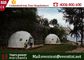 Luxury Camping Tent Geodesic Dome 6m Diameter 6 - 8 Person With Clear Walls supplier