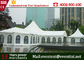 Easy Up High Peak Tent Transparent Glass Window With Wedding Decoration supplier