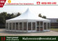 Wedding Solar Power Aluminum Pop Up Fire Retardant Tent With Glass Wall supplier