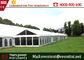White Garden Party Tent PVC Fabric , Luxury Wedding Marquee With Large Capacity supplier