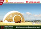 3-30m diameter large super dome tents, clear transparent dome tent for camping family supplier