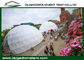 20m Diameters Round Geodesic Dome Tents With Clear PVC Fabric supplier