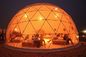 Waterproof Half Sphere Geodesic Dome Tent For Camping 35m Diameter supplier