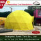 Double - coated pvc Luxury Camping Tent , small yellow geodesic dome tent for living room supplier