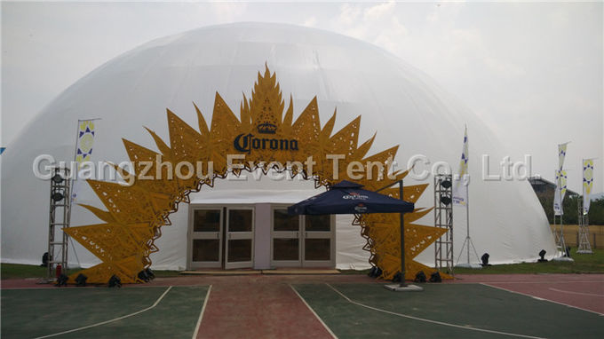 Aluminum Alloy Clear Camping Tent , Transparent Dome Tent From 5m To 40 Diameter