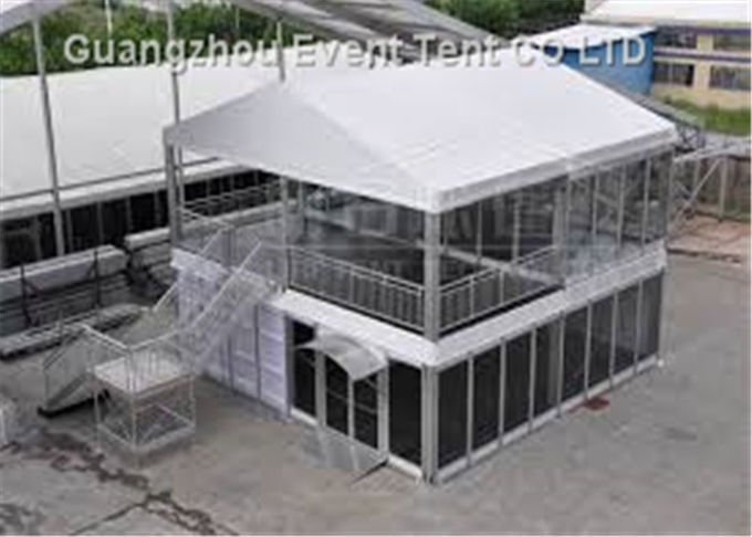 Waterproof Advertising Double Decker Tent 25m With ABS Wall Clear Window